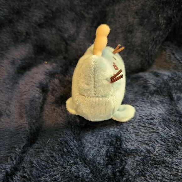 Gund Pusheen The Cat Cute Blue Narwhal Keychain Plush 2018 Mystery Box - Picture 6 of 7